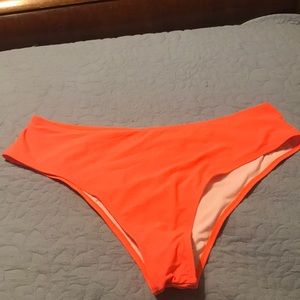 Shein fluorescent orange bikini bottom